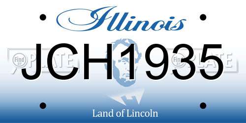 JCH1935 Illinois License Plate