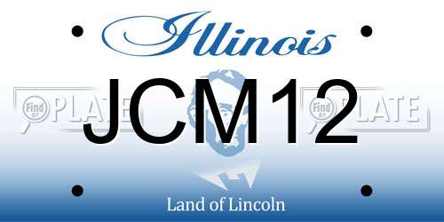 JCM12 Illinois License Plate