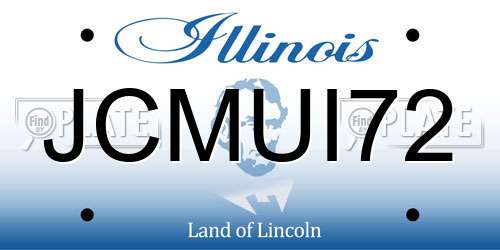 JCMUI72 Illinois License Plate