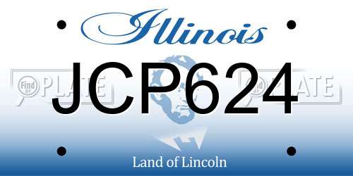JCP624 Illinois License Plate