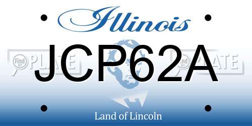 JCP62A Illinois License Plate