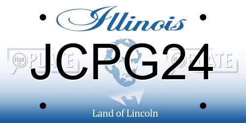 JCPG24 Illinois License Plate