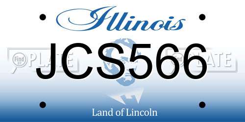 JCS566 Illinois License Plate