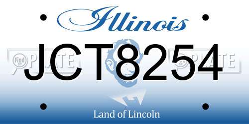 JCT8254 Illinois License Plate
