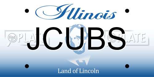 JCUBS Illinois License Plate