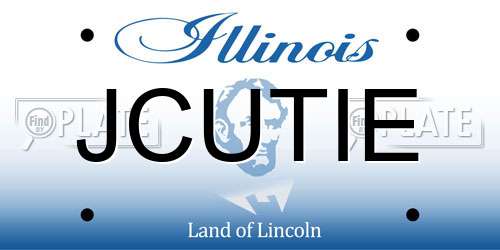 JCUTIE Illinois License Plate