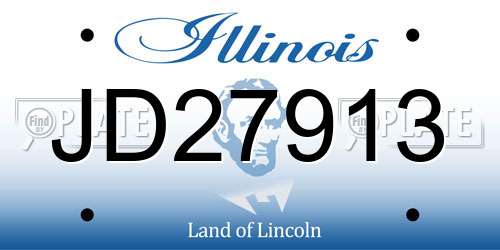 JD27913 Illinois License Plate