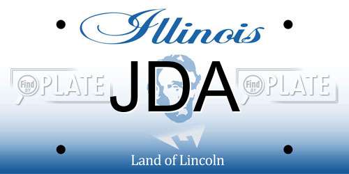 JDA Illinois License Plate