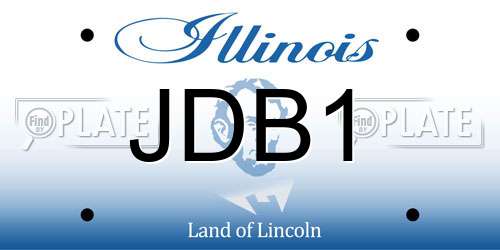JDB1 Illinois License Plate