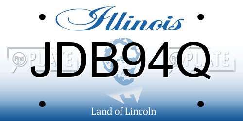 JDB94Q Illinois License Plate