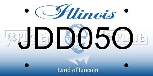 JDD05O Illinois License Plate