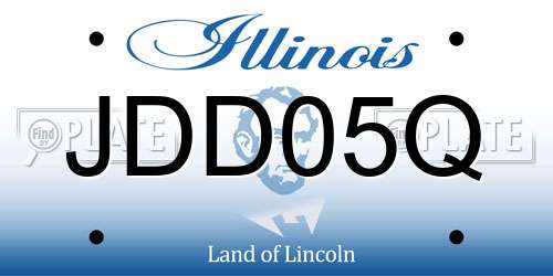 JDD05Q Illinois License Plate
