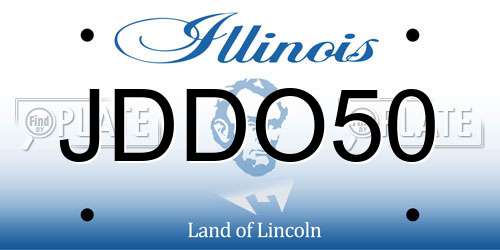 JDDO50 Illinois License Plate