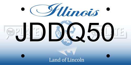JDDQ50 Illinois License Plate