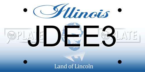JDEE3 Illinois License Plate