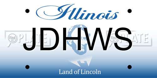 JDHWS Illinois License Plate