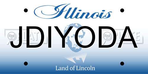 JDIYODA Illinois License Plate