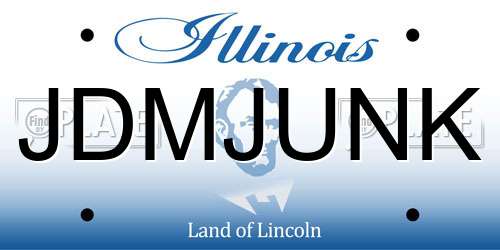 JDMJUNK Illinois License Plate