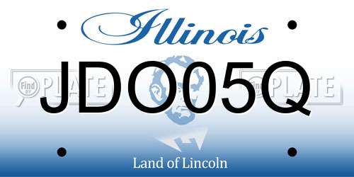 JDO05Q Illinois License Plate