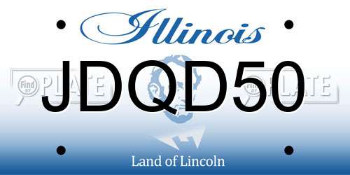 JDQD50 Illinois License Plate