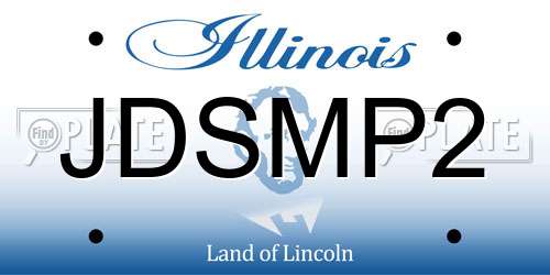 JDSMP2 Illinois License Plate