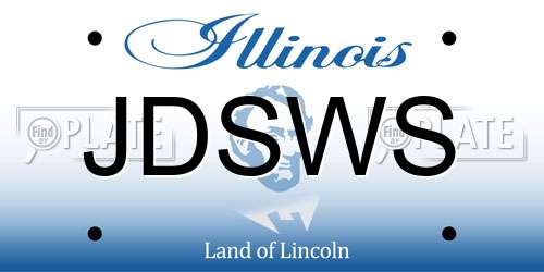 JDSWS Illinois License Plate