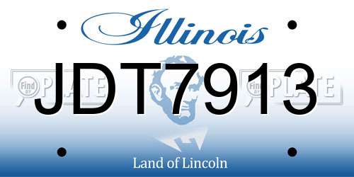 JDT7913 Illinois License Plate