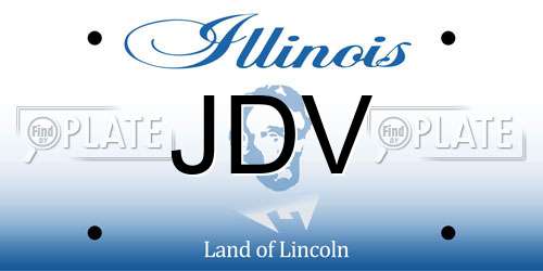 JDV Illinois License Plate