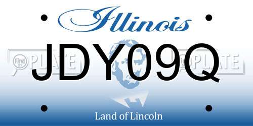 JDY09Q Illinois License Plate