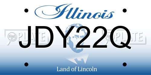 JDY22Q Illinois License Plate