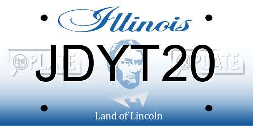 JDYT20 Illinois License Plate