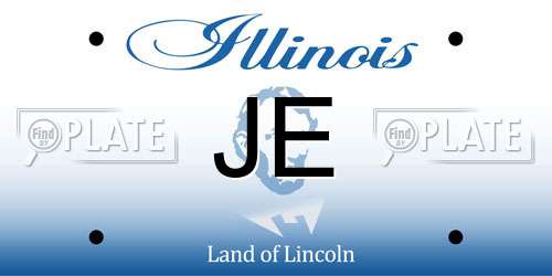JE Illinois License Plate