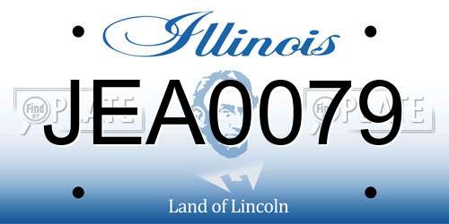 JEA0079 Illinois License Plate