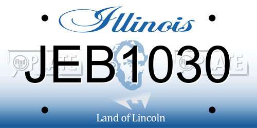 JEB1030 Illinois License Plate