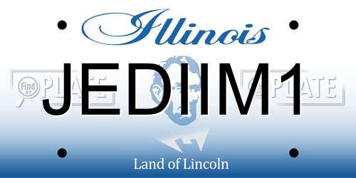 JEDIIM1 Illinois License Plate