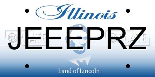 JEEEPRZ Illinois License Plate