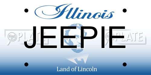JEEPIE Illinois License Plate