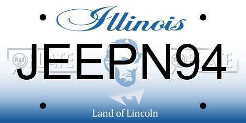 JEEPN94 Illinois License Plate