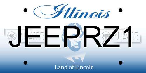 JEEPRZ1 Illinois License Plate