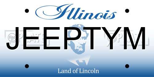 JEEPTYM Illinois License Plate
