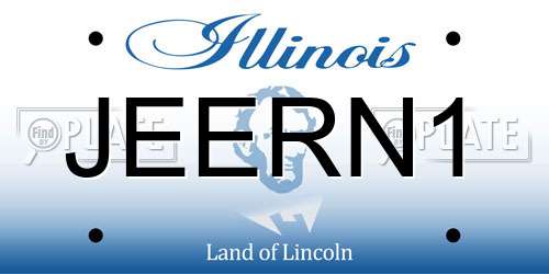 JEERN1 Illinois License Plate