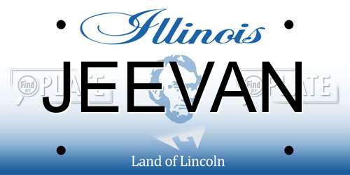 JEEVAN Illinois License Plate