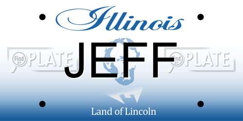 JEFF Illinois License Plate