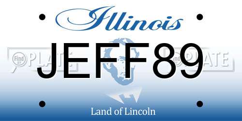 JEFF89 Illinois License Plate