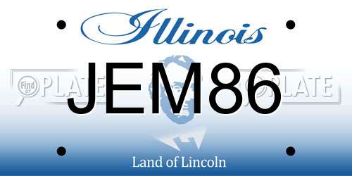 JEM86 Illinois License Plate