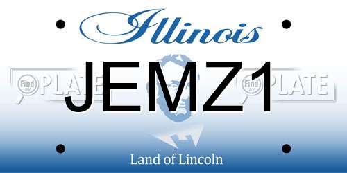 JEMZ1 Illinois License Plate