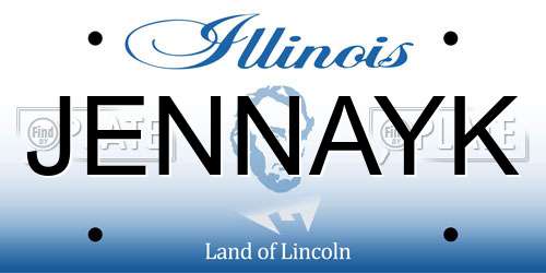 JENNAYK Illinois License Plate