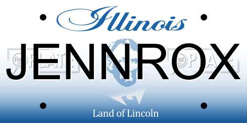 JENNROX Illinois License Plate