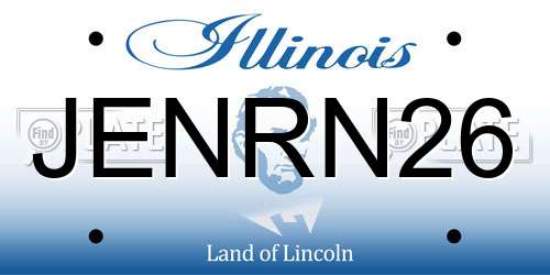 JENRN26 Illinois License Plate
