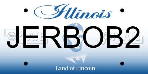 JERBOB2 Illinois License Plate